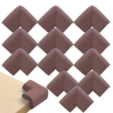 Baby Safety Corner Guards Furniture Edges (Foam L Shaped Brown 8Pcs)